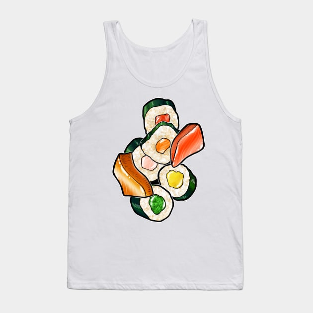 Sushi Me, Please Tank Top by Teatime Trove